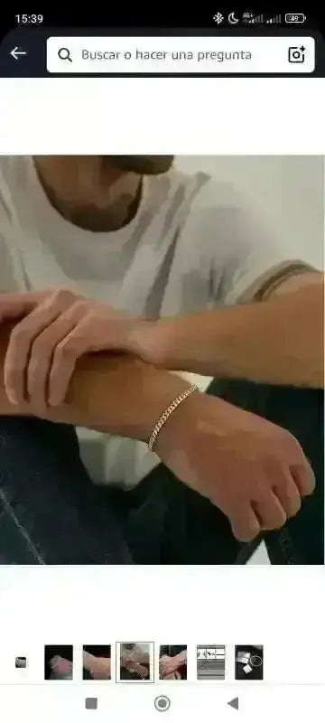 Yadoca pulsera de plata hombre
