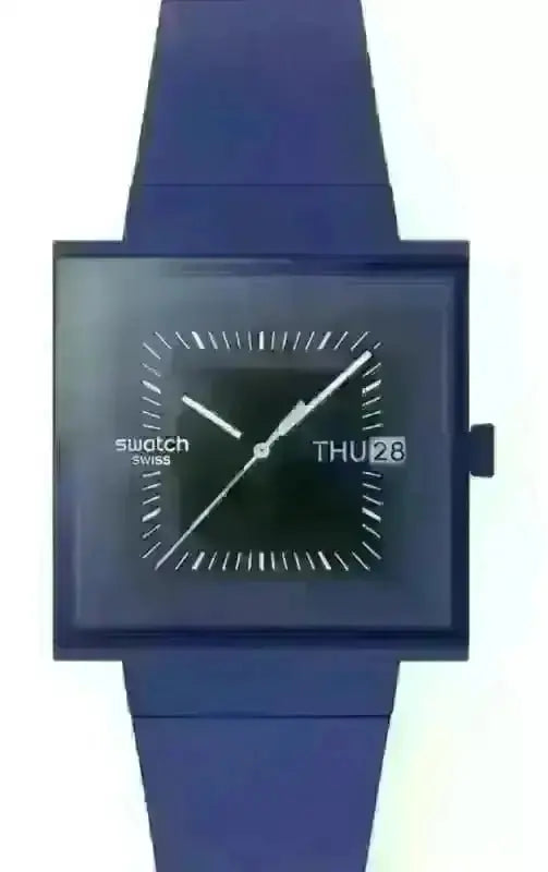 Swatch SQUARELY Blacklight reloj cuarzo mujer.