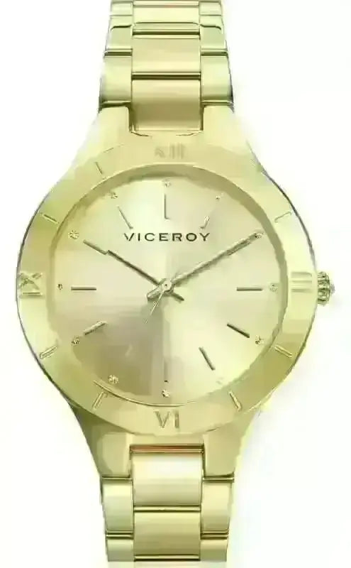 Viceroy 401056-27 Acero IP Dorado reloj cuarzo mujer.